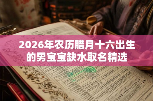 2026年农历腊月十六出生的男宝宝缺水取名精选