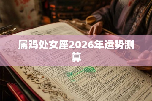 属鸡处女座2026年运势测算