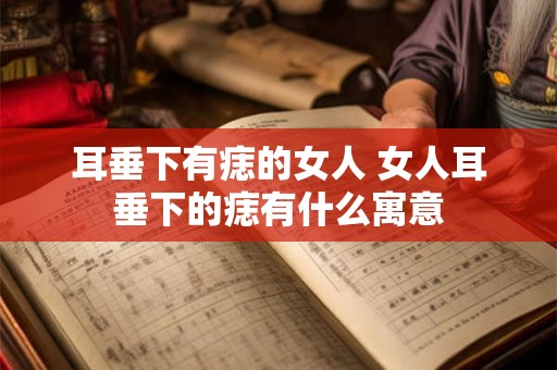 耳垂下有痣的女人 女人耳垂下的痣有什么寓意