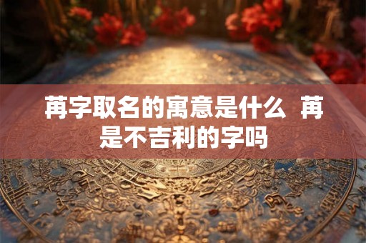 苒字取名的寓意是什么  苒是不吉利的字吗