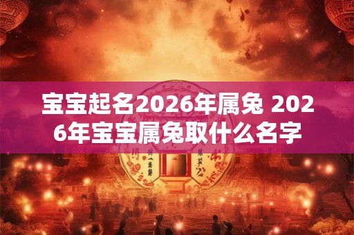 宝宝起名2026年属兔 2026年宝宝属兔取什么名字