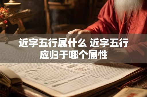 近字五行属什么 近字五行应归于哪个属性