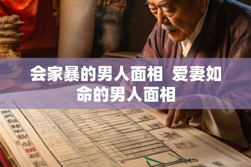 会家暴的男人面相  爱妻如命的男人面相