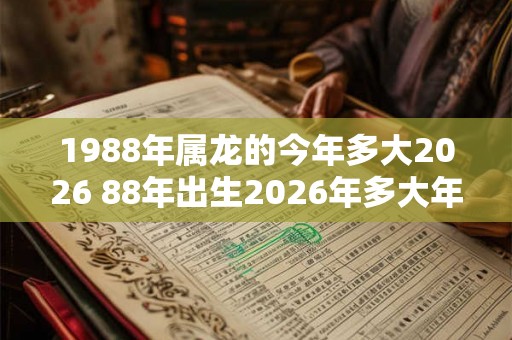 1988年属龙的今年多大2026 88年出生2026年多大年龄