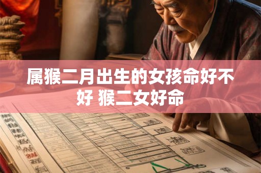 属猴二月出生的女孩命好不好 猴二女好命