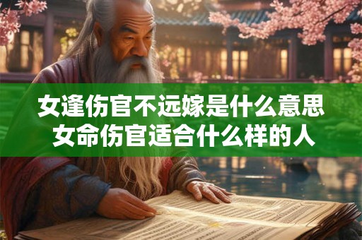 女逢伤官不远嫁是什么意思 女命伤官适合什么样的人