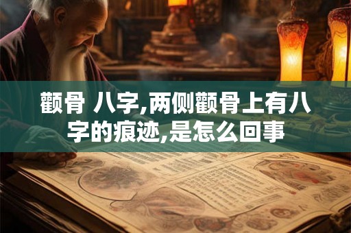 颧骨 八字,两侧颧骨上有八字的痕迹,是怎么回事
