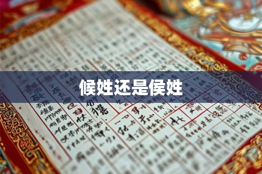 候姓还是侯姓