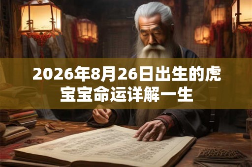 2026年8月26日出生的虎宝宝命运详解一生