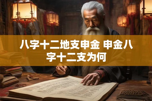 八字十二地支申金 申金八字十二支为何