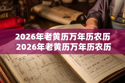 2026年老黄历万年历农历 2026年老黄历万年历农历查询 2026年老黄历万年历农历 2026年老黄历万年历农历查询