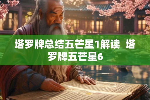 塔罗牌总结五芒星1解读  塔罗牌五芒星6