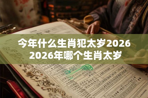今年什么生肖犯太岁2026 2026年哪个生肖太岁