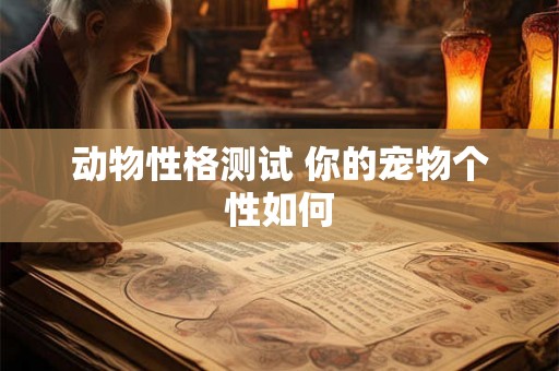 动物性格测试 你的宠物个性如何