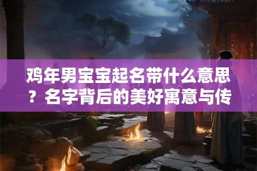 鸡年男宝宝起名带什么意思?名字背后的美好寓意与传承! 鸡年男宝宝起名带什么意思?名字背后的美好寓意与传承!
