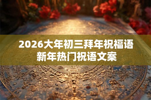 2026大年初三拜年祝福语 新年热门祝语文案