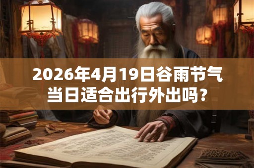 2026年4月19日谷雨节气当日适合出行外出吗？