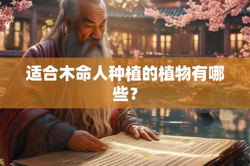 适合木命人种植的植物有哪些？