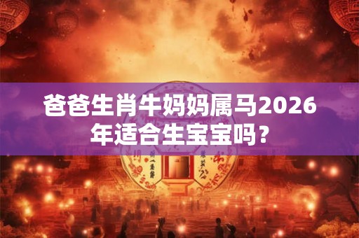爸爸生肖牛妈妈属马2026年适合生宝宝吗？