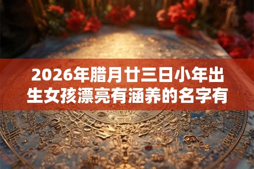 2026年腊月廿三日小年出生女孩漂亮有涵养的名字有哪些？
