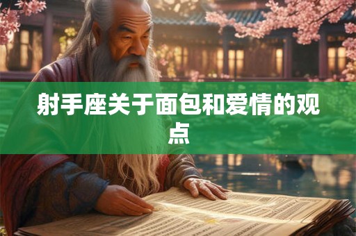 射手座关于面包和爱情的观点
