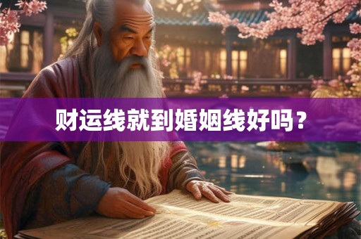 财运线就到婚姻线好吗? 财运线就到婚姻线好吗?
