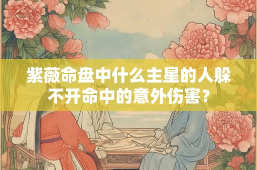 紫薇命盘中什么主星的人躲不开命中的意外伤害? 紫薇命盘中什么主星的人躲不开命中的意外伤害?