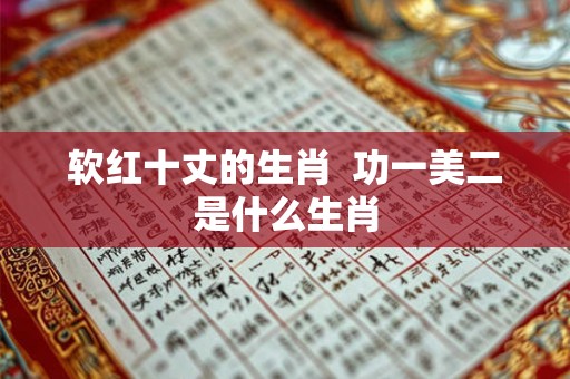 软红十丈的生肖 功一美二是什么生肖 软红十丈的生肖 功一美二是什么生肖