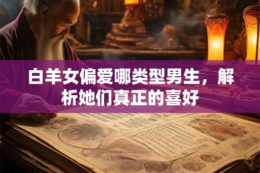 白羊女偏爱哪类型男生，解析她们真正的喜好