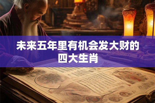 未来五年里有机会发大财的四大生肖