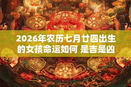 2026年农历七月廿四出生的女孩命运如何 是吉是凶