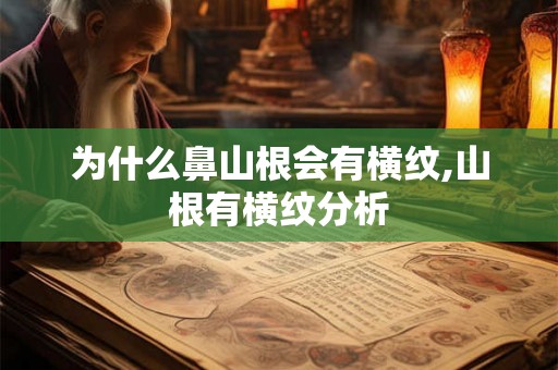 为什么鼻山根会有横纹,山根有横纹分析