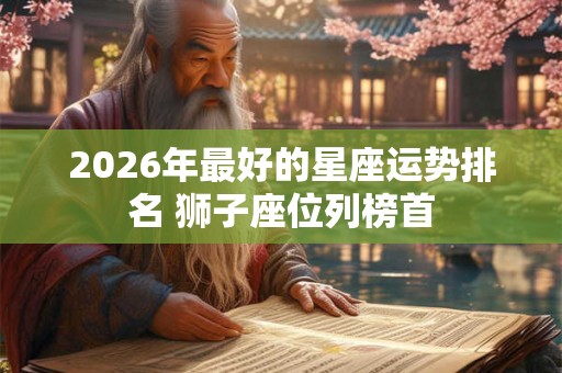 2026年最好的星座运势排名 狮子座位列榜首 2026年最好的星座运势排名 狮子座位列榜首