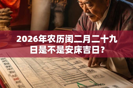 2026年农历闰二月二十九日是不是安床吉日? 2026年农历闰二月二十九日是不是安床吉日?