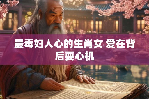 最毒妇人心的生肖女 爱在背后耍心机