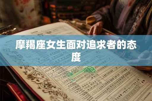 摩羯座女生面对追求者的态度 摩羯座女生面对追求者的态度