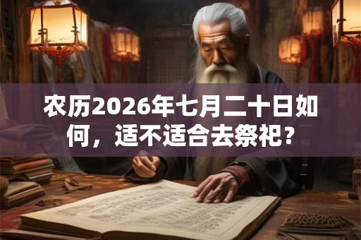 农历2026年七月二十日如何，适不适合去祭祀？
