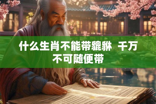 什么生肖不能带貔貅  千万不可随便带