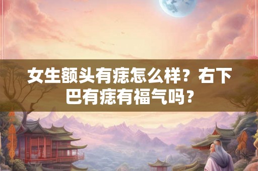 女生额头有痣怎么样？右下巴有痣有福气吗？