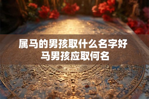 属马的男孩取什么名字好 马男孩应取何名