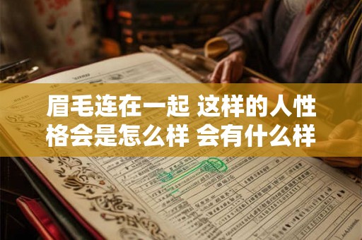眉毛连在一起 这样的人性格会是怎么样 会有什么样的运势