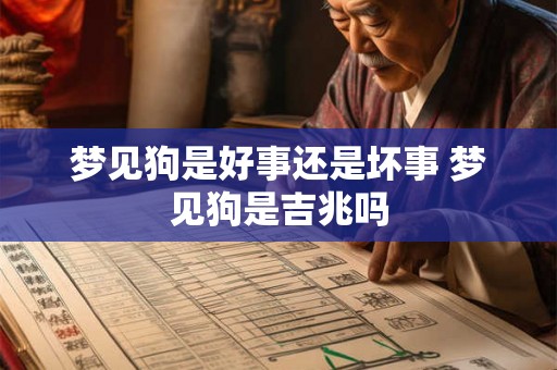 梦见狗是好事还是坏事 梦见狗是吉兆吗