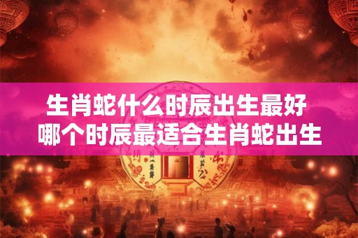 生肖蛇什么时辰出生最好 哪个时辰最适合生肖蛇出生