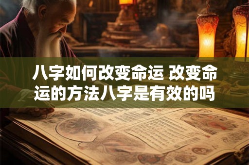 八字如何改变命运 改变命运的方法八字是有效的吗