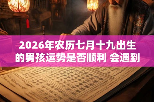 2026年农历七月十九出生的男孩运势是否顺利 会遇到什么坎 2026年农历七月十九出生的男孩运势是否顺利 会遇到什么坎