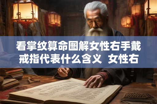 看掌纹算命图解女性右手戴戒指代表什么含义  女性右手掌纹手相算命