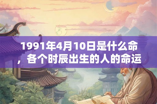 1991年4月10日是什么命，各个时辰出生的人的命运