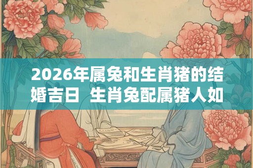 2026年属兔和生肖猪的结婚吉日  生肖兔配属猪人如何
