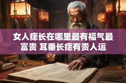 女人痣长在哪里最有福气最富贵 耳垂长痣有贵人运