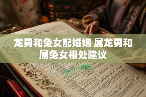 龙男和兔女配婚姻 属龙男和属兔女相处建议